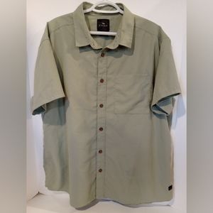 Sitka Gear Mens 2XL XXL Shirt Button Up Short Sleeve Hiking Outdoors Camp Gray